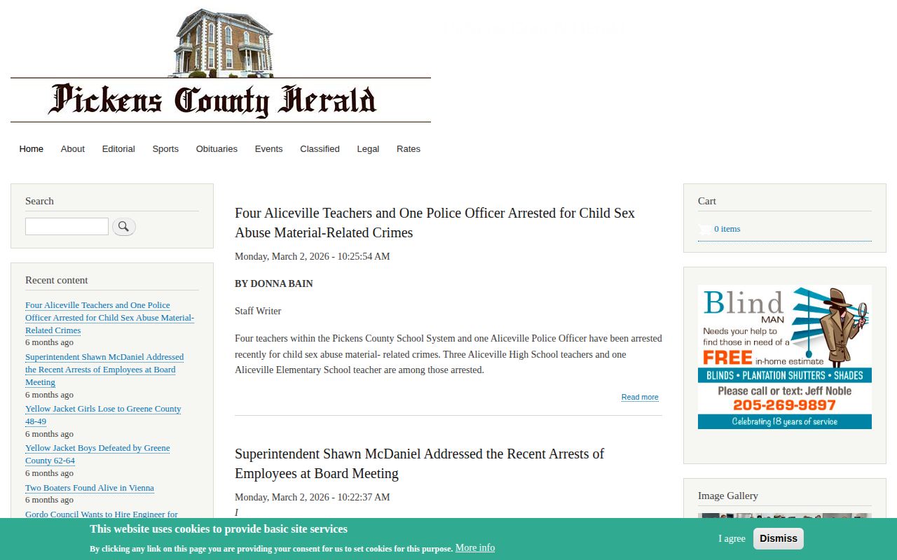 Pickens County Herald local news website