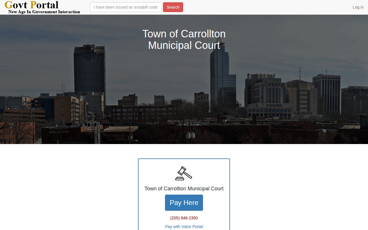 Captured official Carrollton Police Department contact and office-hours page
